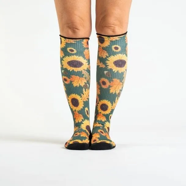 Sunflower Diabetic Compression Socks