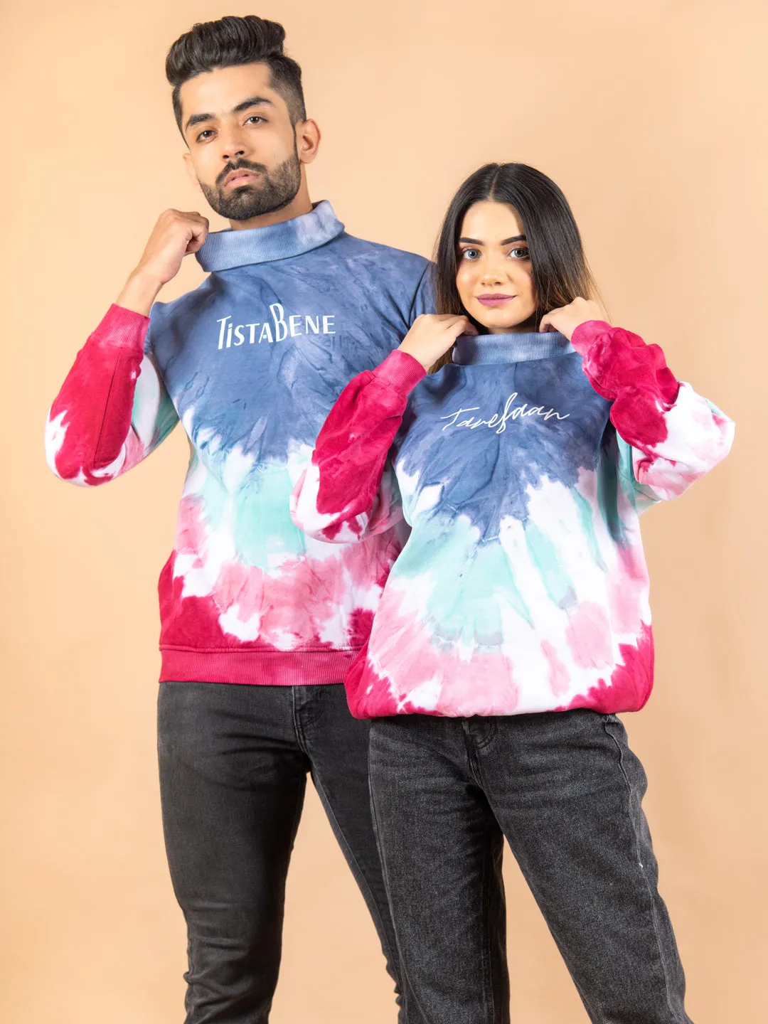 Tarefaan Printed Tie and Dye Turtleneck