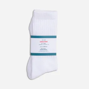 THICK SOLE CREW SOCK - WHITE