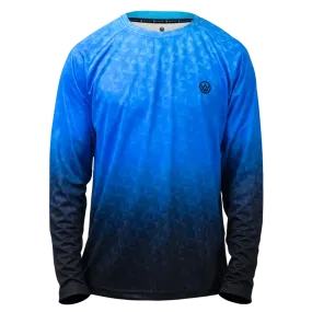 Triangulation Cobalt Long Sleeve MTB Jersey