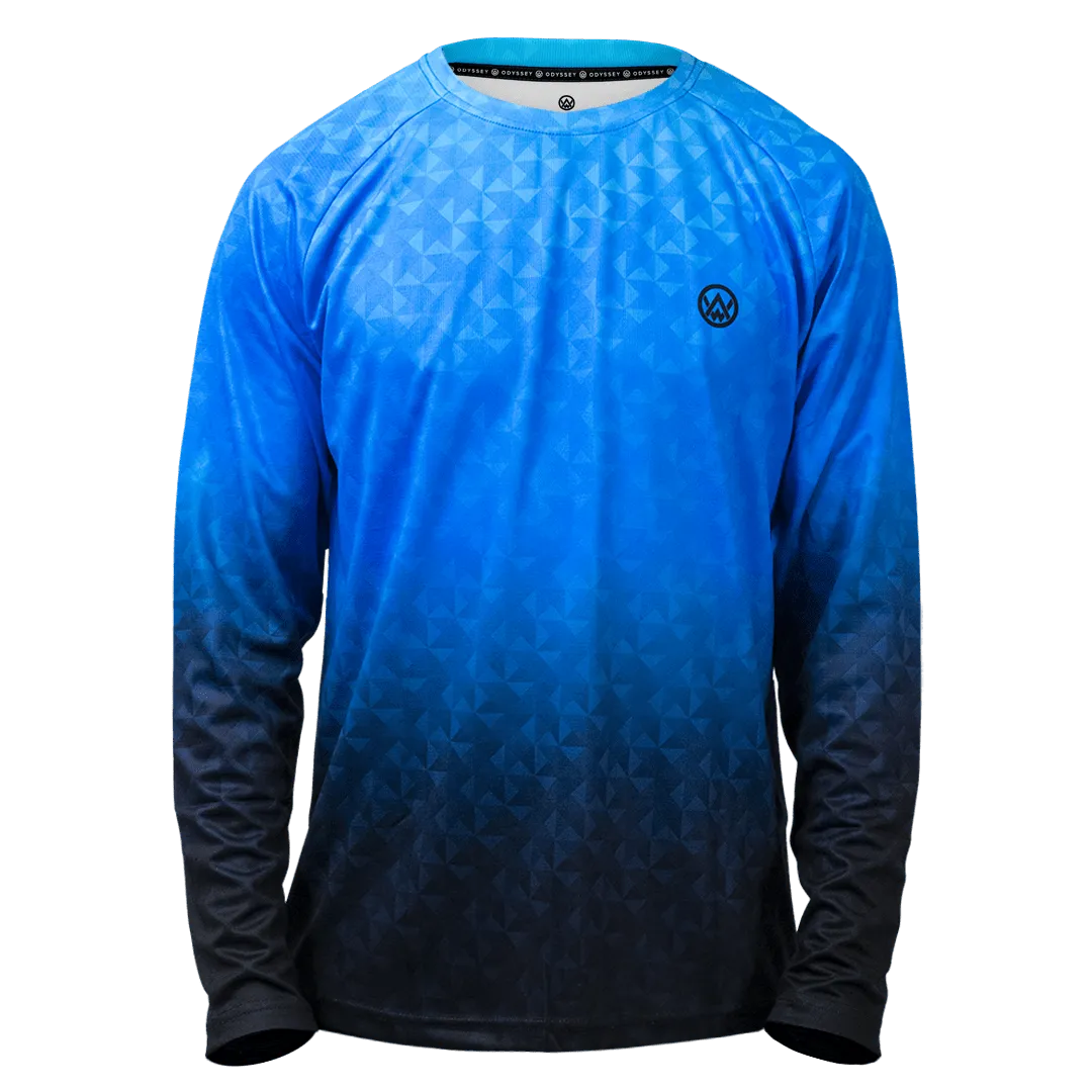 Triangulation Cobalt Long Sleeve MTB Jersey