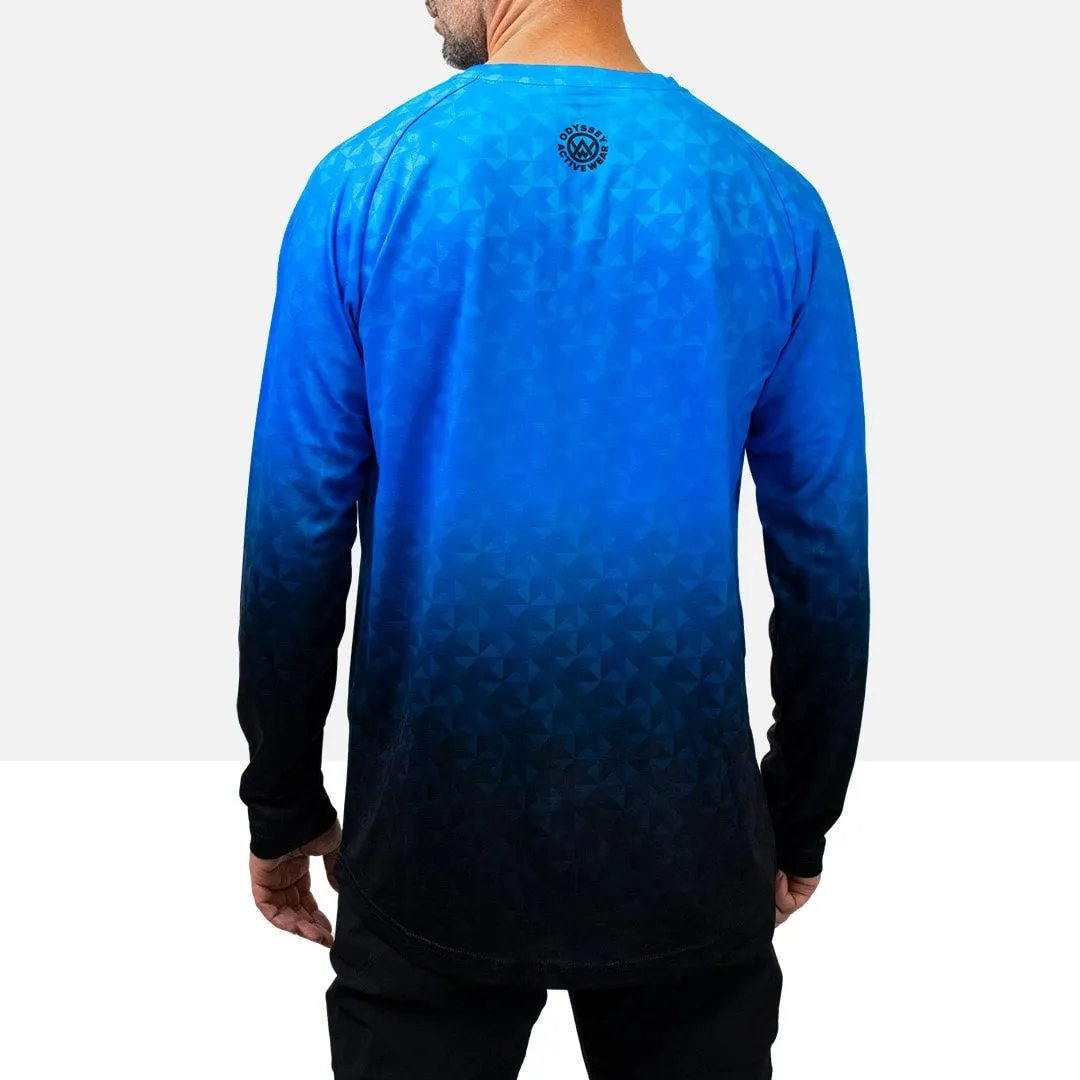 Triangulation Cobalt Long Sleeve MTB Jersey