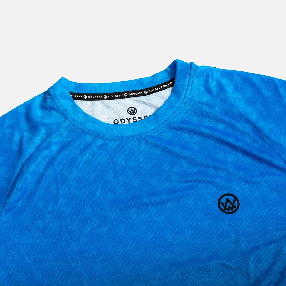 Triangulation Cobalt Long Sleeve MTB Jersey