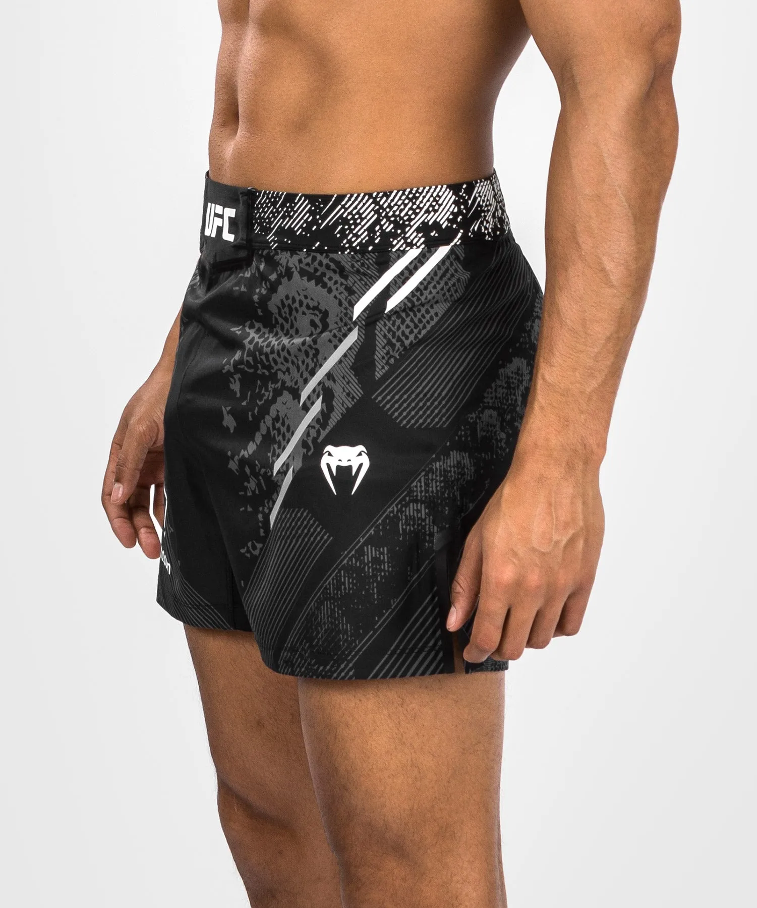 UFC Adrenaline by Venum Authentic Fight Night  Men's Fight Short - Short Fit - Black