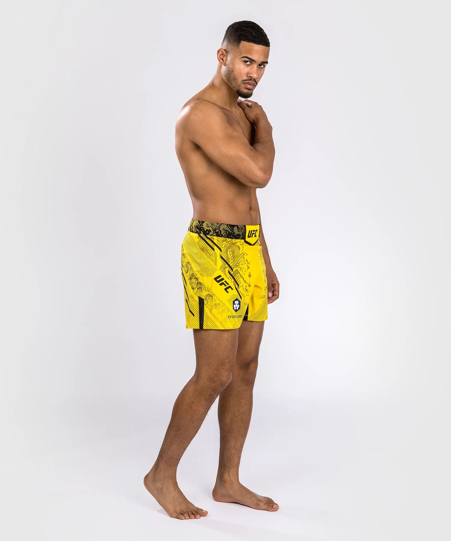 UFC Adrenaline by Venum Authentic Fight Night Men's Fight Short - Short Fit - Yellow