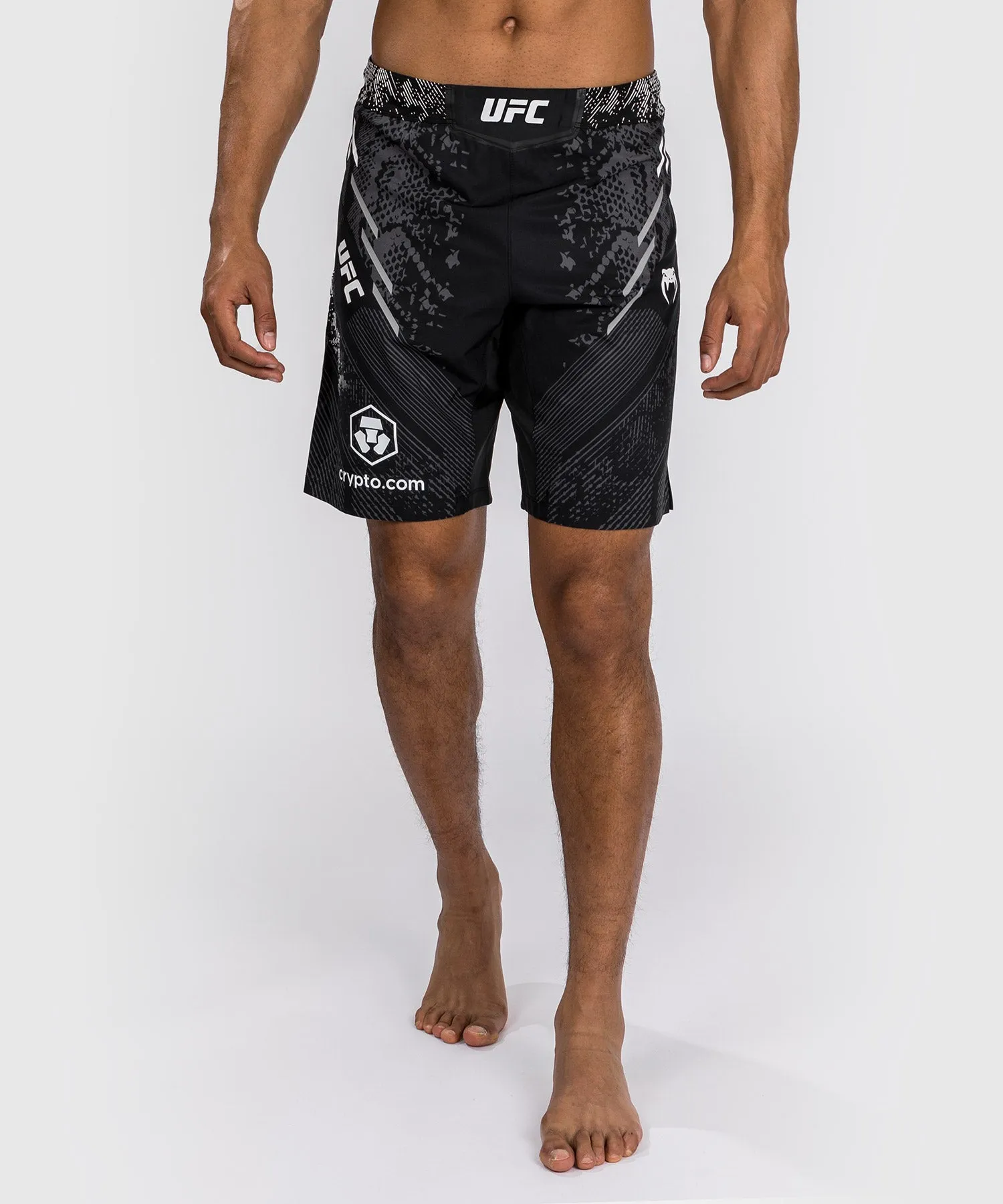 UFC Adrenaline by Venum Personalized Authentic Fight Night Men's Fight Short - Long Fit - Black