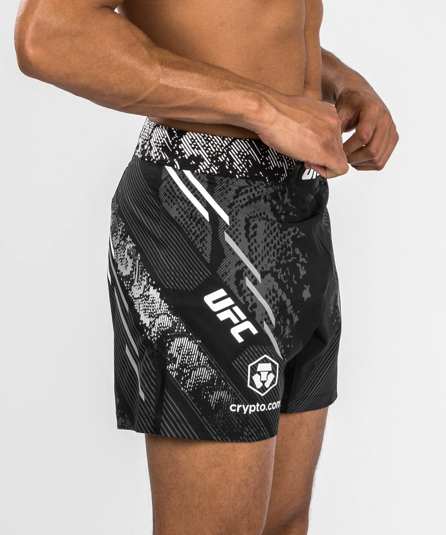 UFC Adrenaline by Venum Personalized Authentic Fight Night  Men's Fight Short - Short Fit - Black