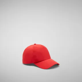 Unisex baseball cap Cleber in flame red