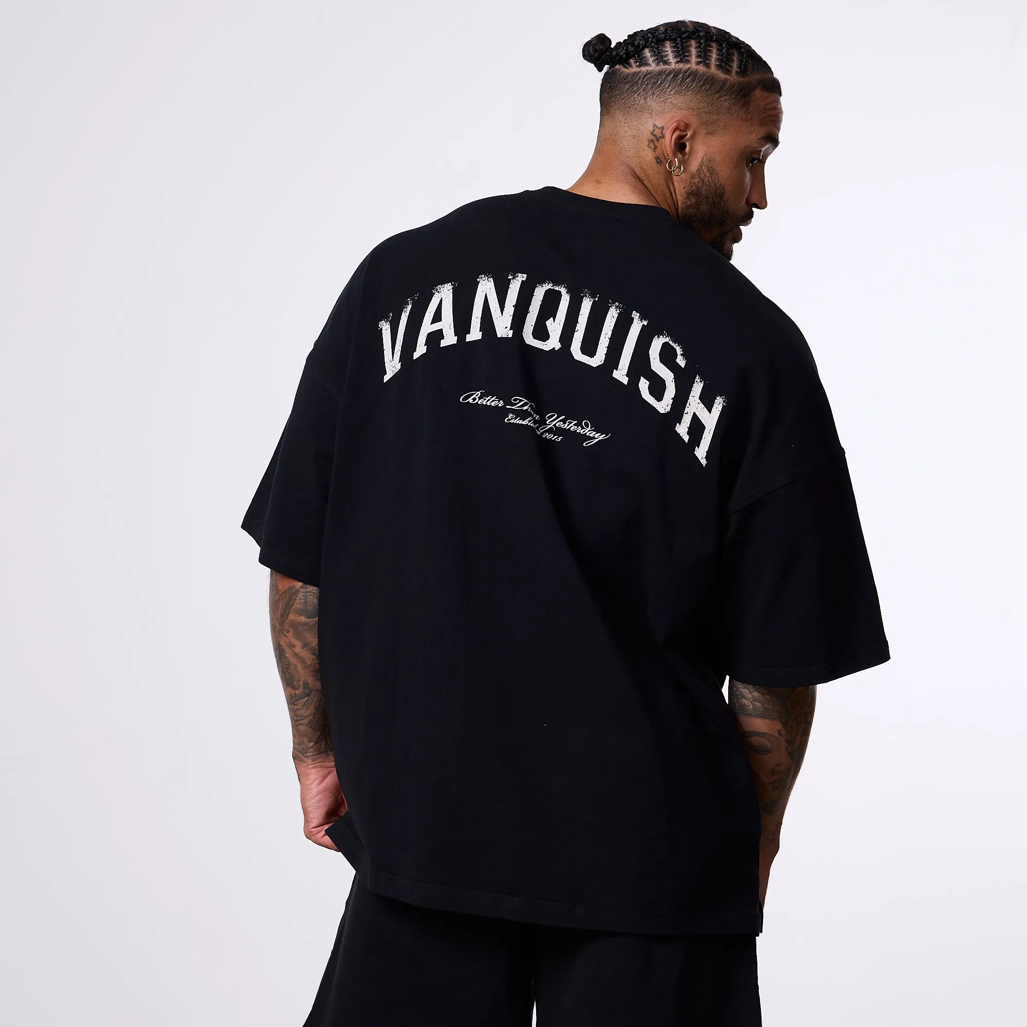 Vanquish Better Than Yesterday Black Oversized T-Shirt