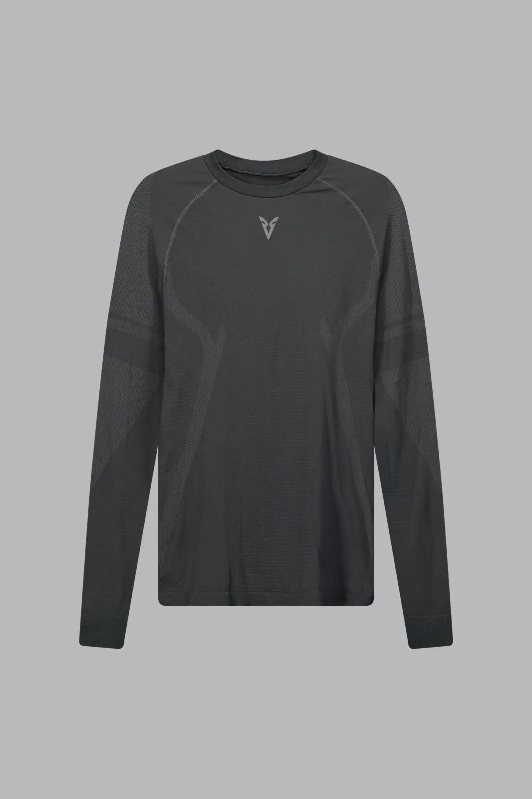 V_BASE SEAMLESS LONG SLEEVED T-SHIRT - Dark Gray