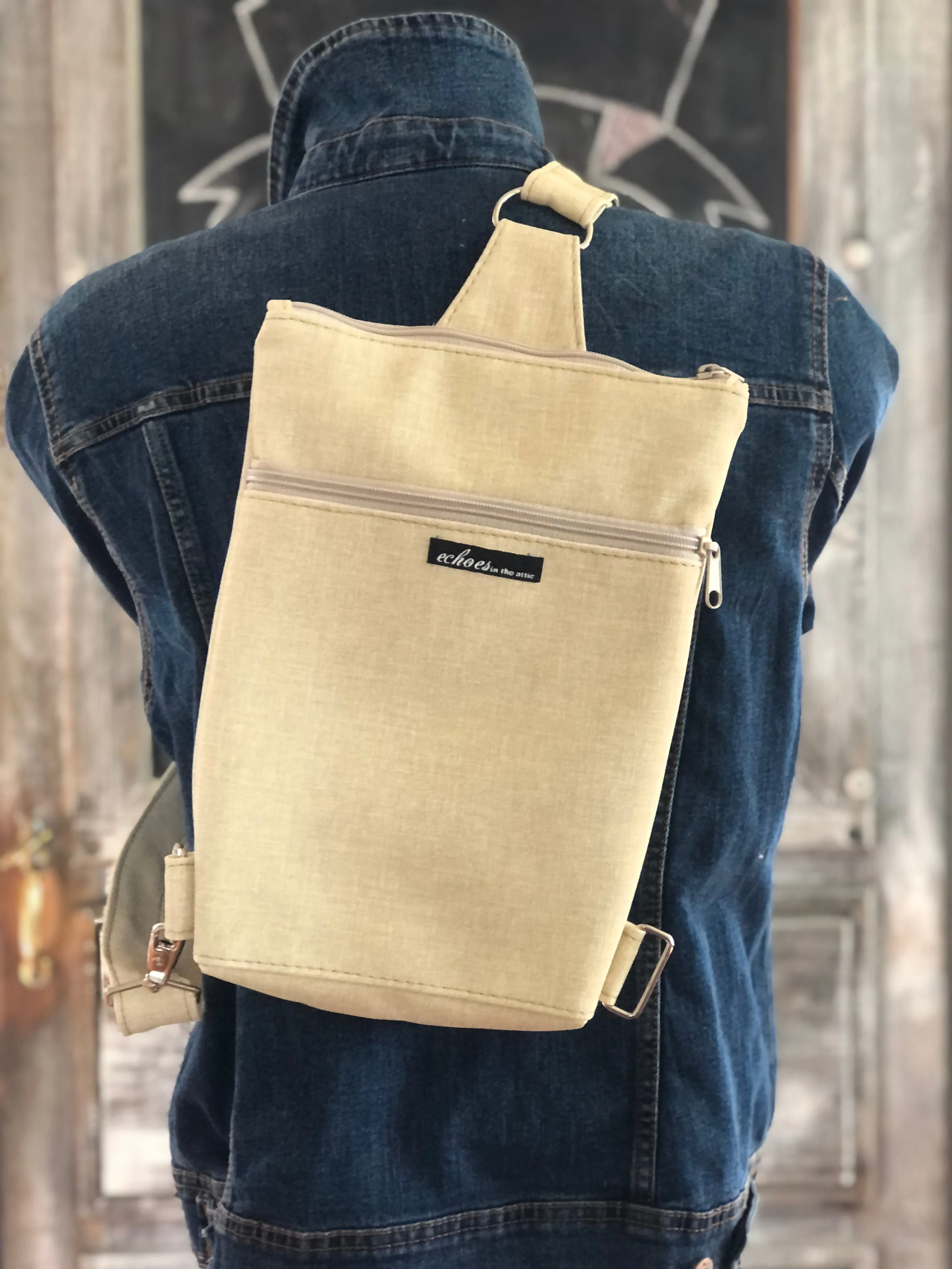 Vegan Vertical SlingBag 2226