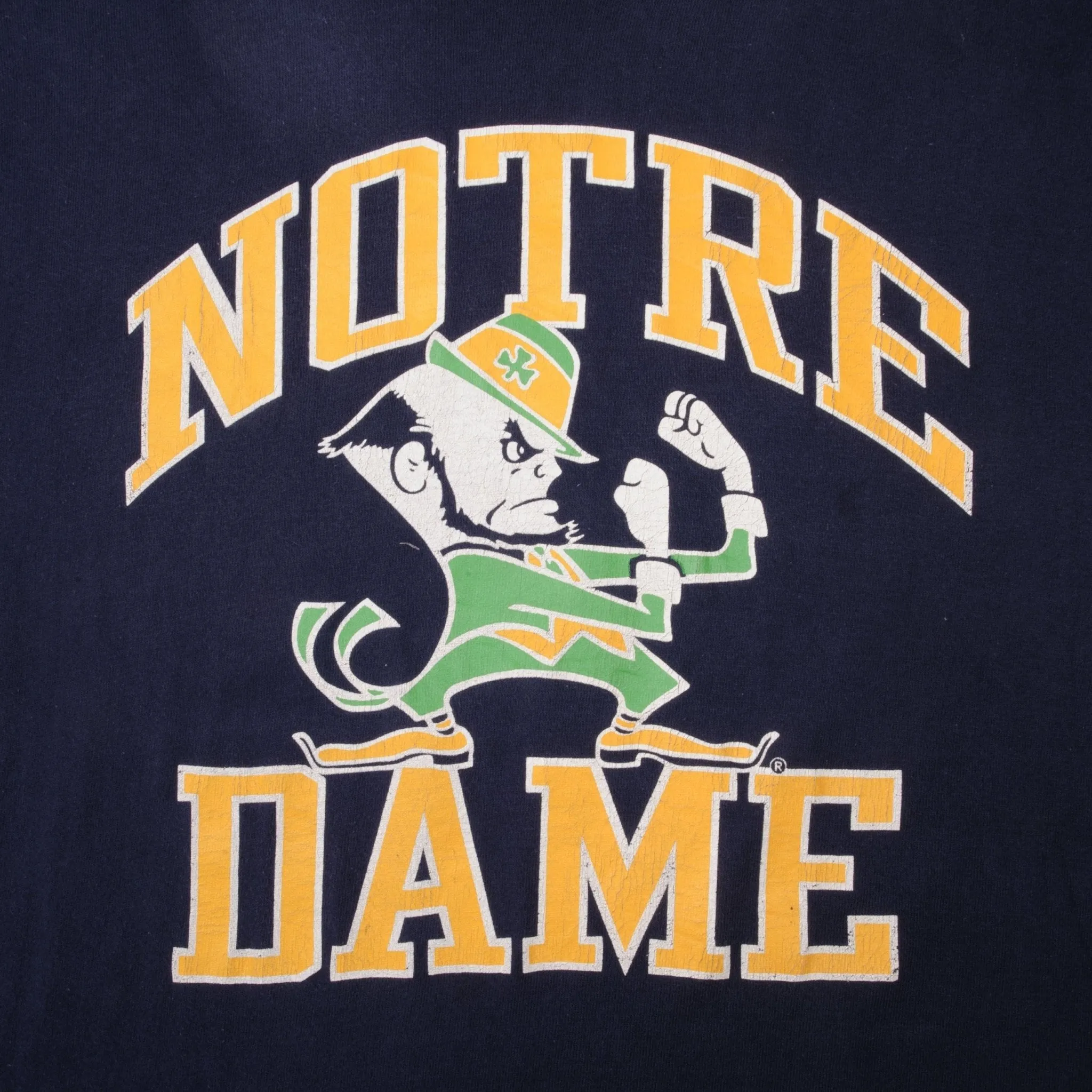 VINTAGE CHAMPION NOTRE DAME UNIVERSITY 1980S TEE SHIRT LARGE MADE IN USA