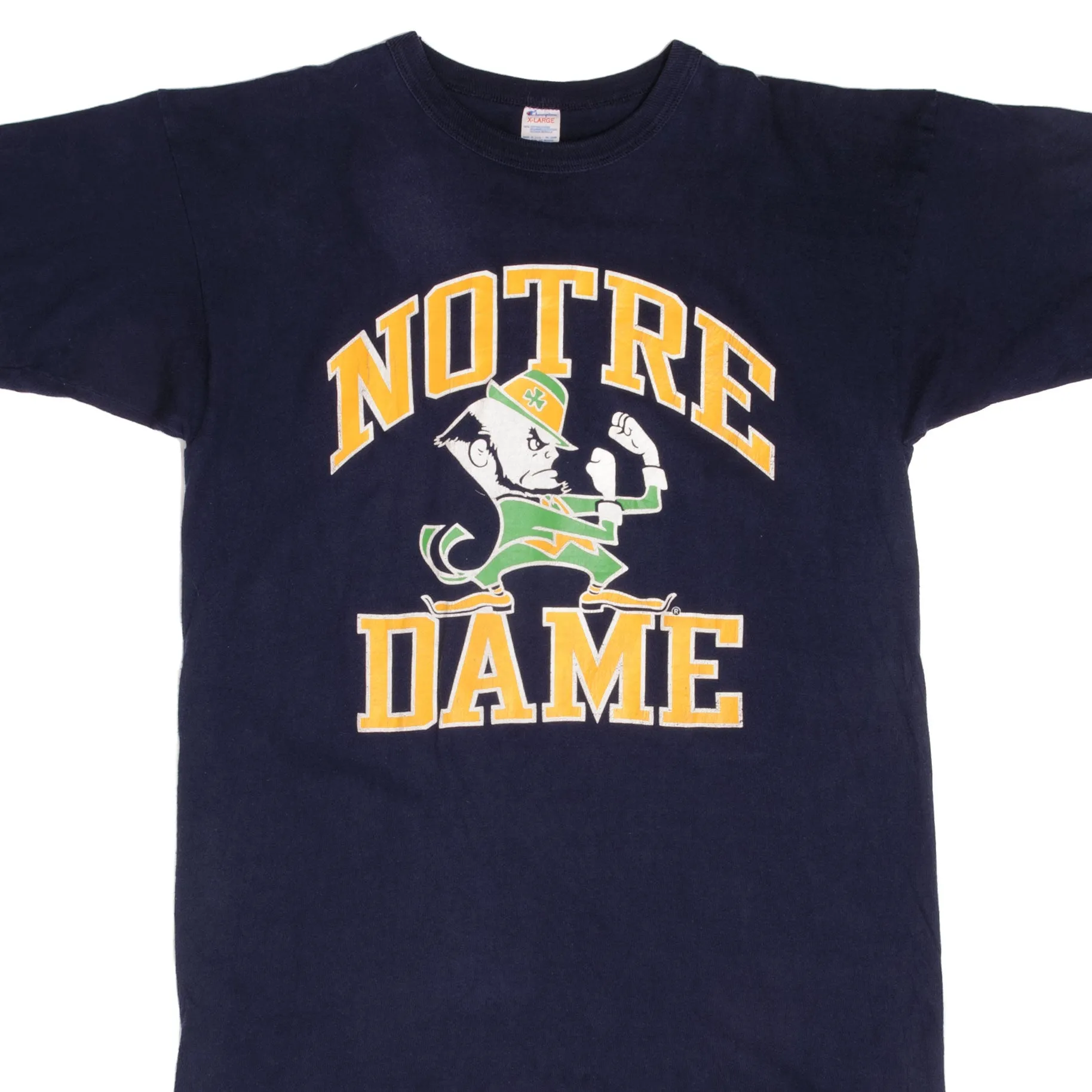 VINTAGE CHAMPION NOTRE DAME UNIVERSITY 1980S TEE SHIRT LARGE MADE IN USA