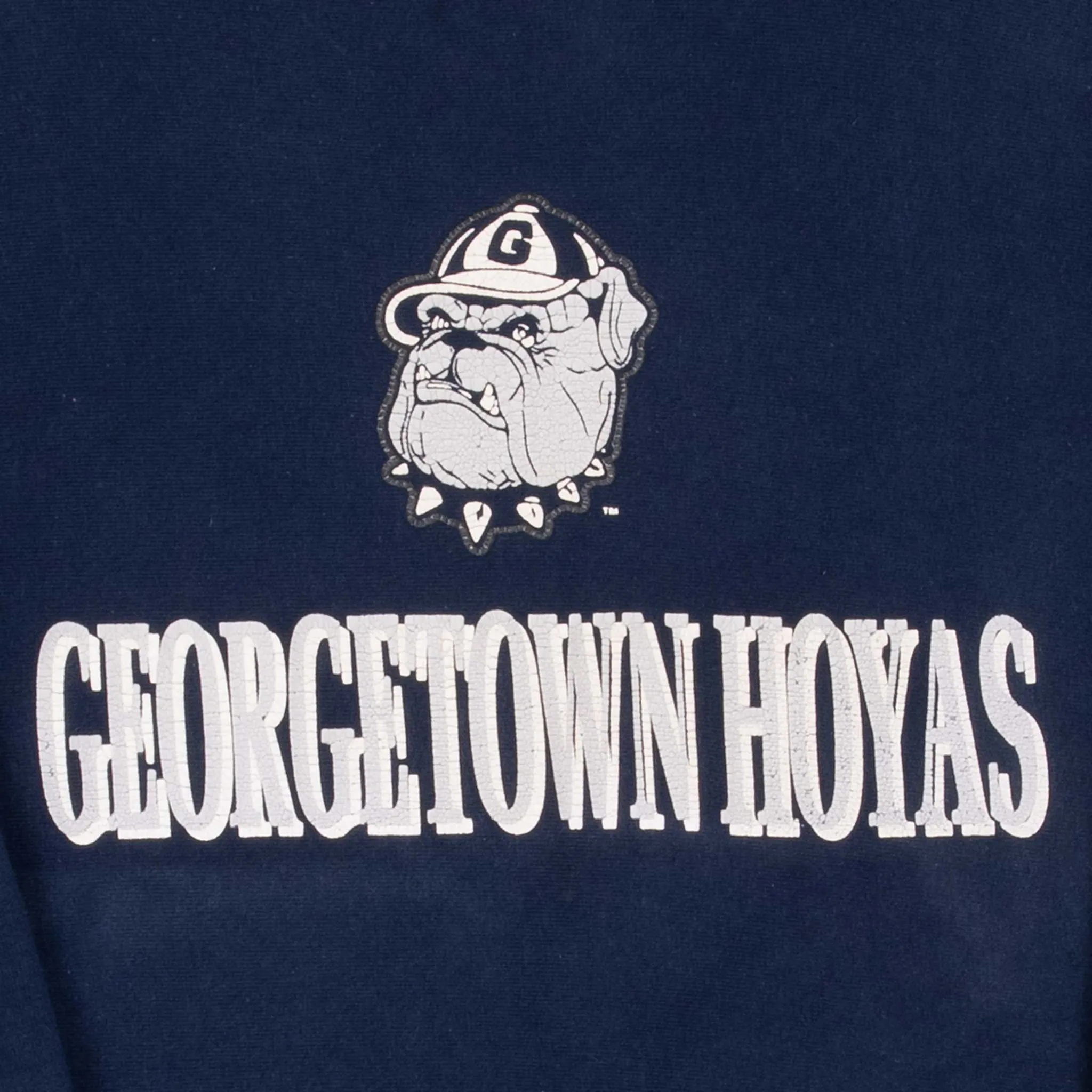 VINTAGE CHAMPION REVERSE WEAVE GEORGETOWN HOYAS SWEATSHIRT 1990S MEDIUM MADE USA