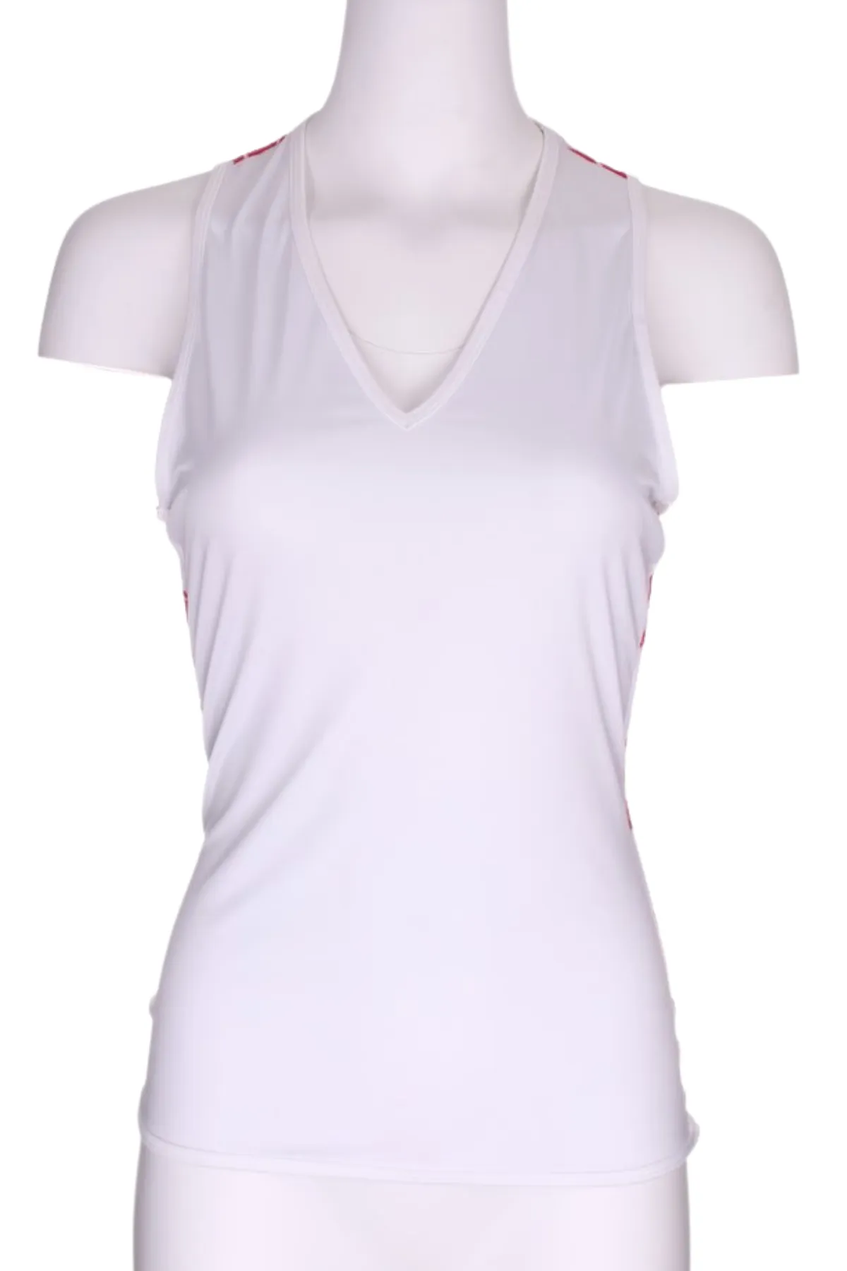 White Vee Tank with Mini Hearts on Back