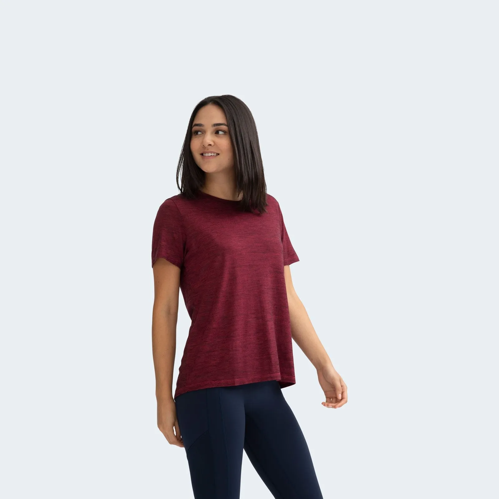 Women's Merino Wool Crew Neck T-Shirt 4-Pack