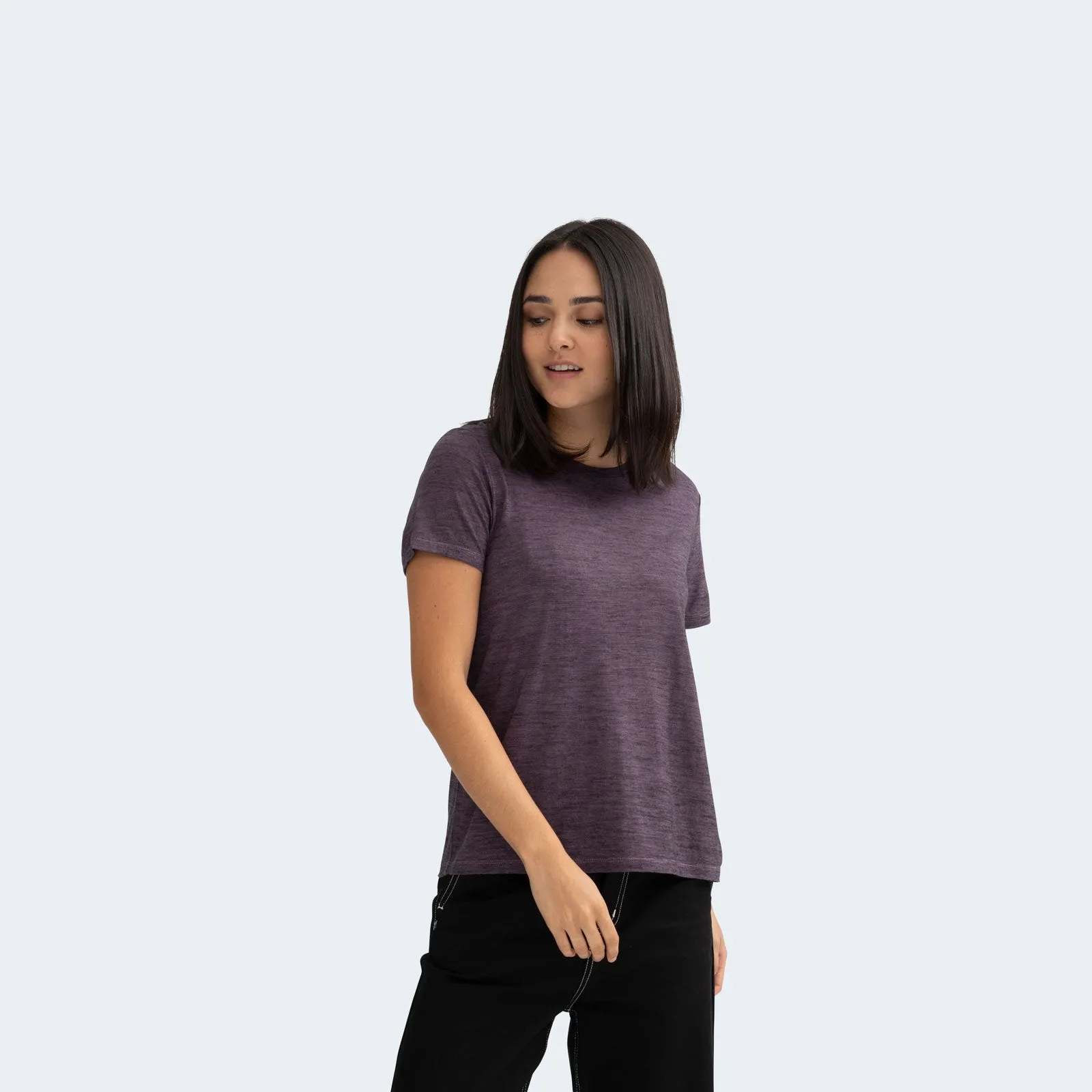 Women's Merino Wool Crew Neck T-Shirt 4-Pack