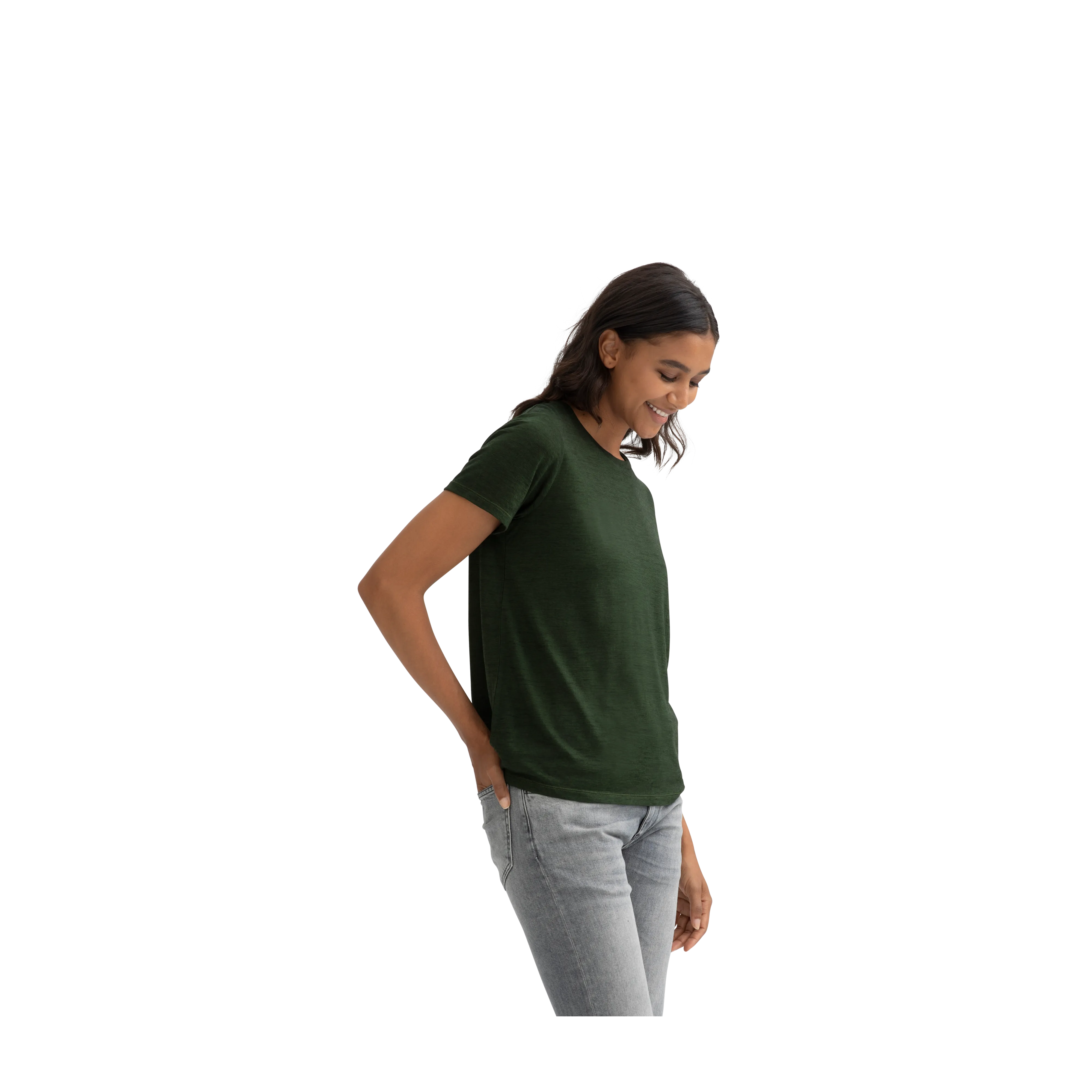 Women's Merino Wool Crew Neck T-Shirt